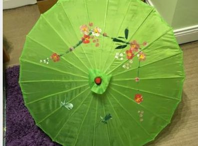 Wooden handle oil paper umbrella