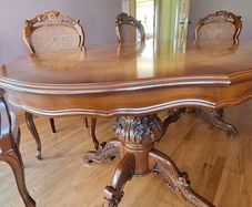 Inlaid Italian Rosewood Dining Room set