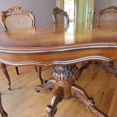 Inlaid Italian Rosewood Dining Room set