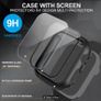 Case Screen Protector Tempered ultra for Apple Watch Series 7 8 45mm / Clear Free inspection Image 6