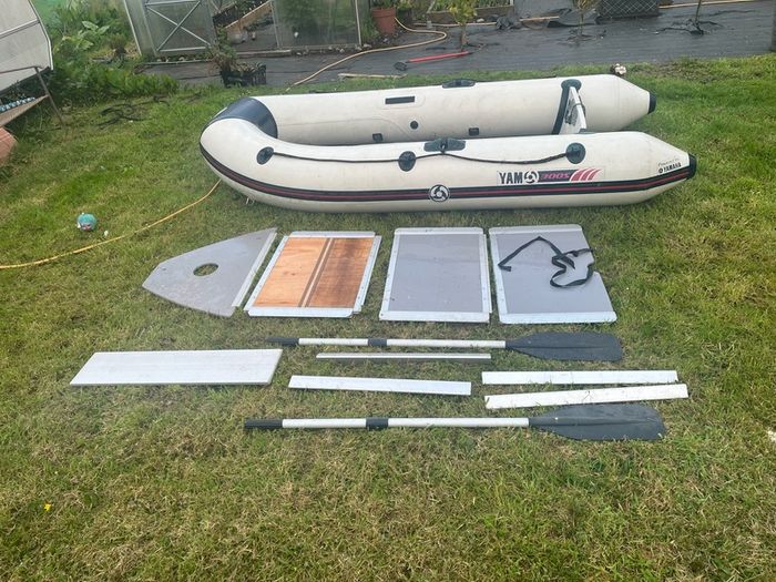Yamaha 300s inflatable with 8hp Mercury outboard