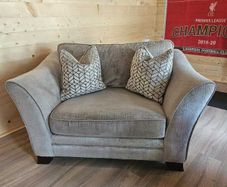 2 X Large Grey Caseys Armchairs