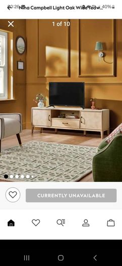Nina Campbell Tedworth tv unit 60 inch