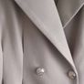 Classic Car Coat with Faux Fur Cuffs. Image 3