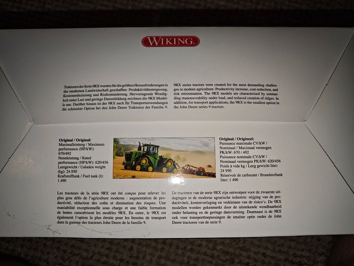 Wiking John Deere 9620RX 1/32 Scale Model