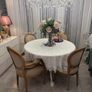 antique dining chairs and table Image 3