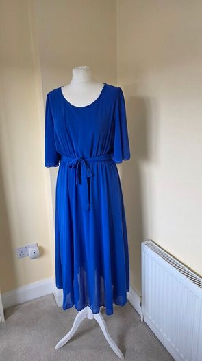 Pala D'Oro Cobalt blue dress size xl postage included