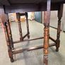 Antique Solid Oak Gateleg Dining Table - Jacobean Style Drop-Leaf Image 2