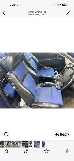 seat ibiza seats 6k2 blue half leather rare seats