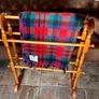 Antique Victorian Style Free Standing Pine Country Wooden Towel Rail Stand Rack Image 9