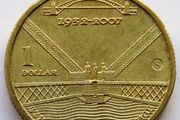 Australia Dollar Rare Sydney Harbour Bridge "S" Counterstamp 2007 UNC collector commemorative