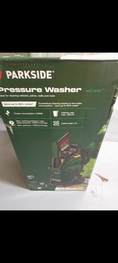 Parkside pressure washer unused