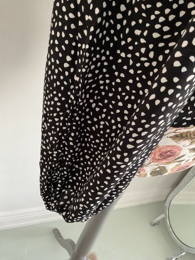Bnwt Bershka black polka dot top large