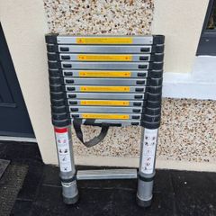Telescopic extendable ladder