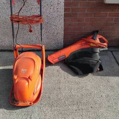 flymo lawnmower & leaf blower