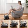 Adjustable Under Desk Footrest, Foot Rest for Under Desk at Work with Massage, Foot Stool with 3 Height Position & 30 Degree Tilt Angle Adjustment for Home, Office Image 3