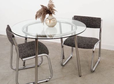 Round Glass Dining Table