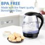 Glass Water Kettle with LED Lighting , 2200 Watts, 1.7 Liter, Boil-dry Protection, BPA Free (FREE POSTAGE) Image 2