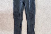 Spanx Moto Black Leggings S