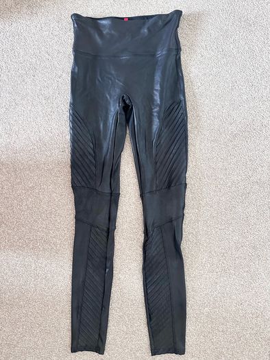 Spanx Moto Black Leggings S