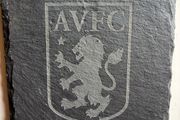 Aston Villa slate coasters