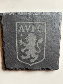 Aston Villa slate coasters