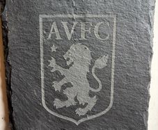 Aston Villa slate coasters