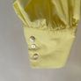 blouse LAutre Chose Yellow Cotton Blouse Size 42 Puff Sleeve Tie Neck Made in Italy Image 6