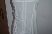 BNWT white long line linen Next white top size UK12 EU40 Postage included