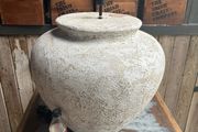X large pottery lamp