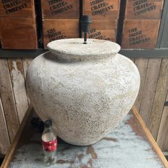 X large pottery lamp