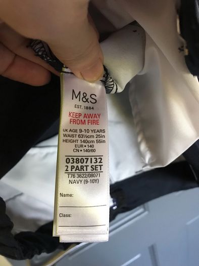 BN M&S navy boys regular trousers aged 9-10 years