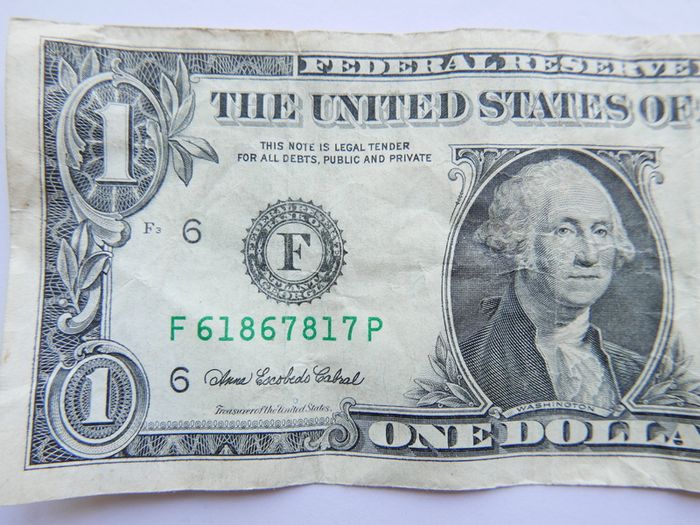 1 Us Dollar Banknotes The United States Of America One Dollar 1 Usd