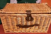 vintage wicker basket,  ideal steam rally extra
