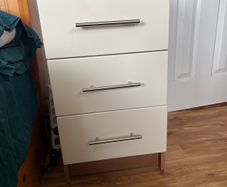 3 drawer bedside locker free