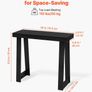 91.5cm Console Table, Narrow Hallway Table, Modern Wooden Sofa Table, Entryway Desk for Living Room, Hallway & Foyer, Black Image 3