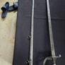 Irish Army sword with Nickle plate guard . Image 3