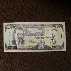 Jamaica 2012.100 Dollars.Uncirculated Banknote.