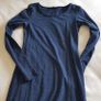 H&M Navy Long Sleeve Mini Dress - Size 8 Image 7
