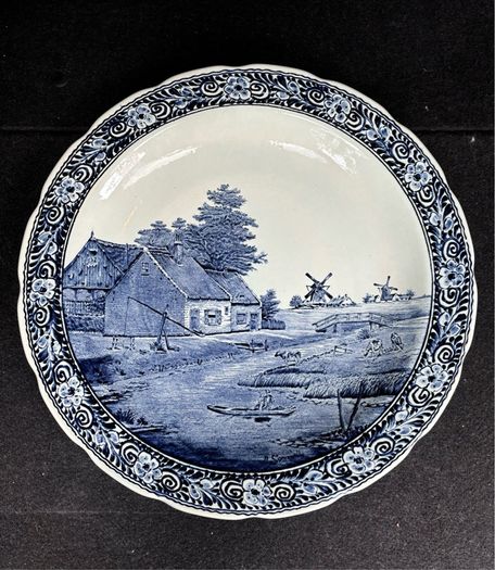 Very Large Vintage Delft Plate