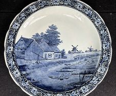 Very Large Vintage Delft Plate