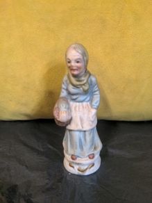 Ceramic old lady figurine