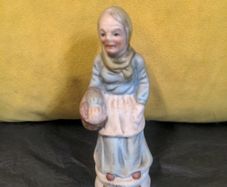 Ceramic old lady figurine