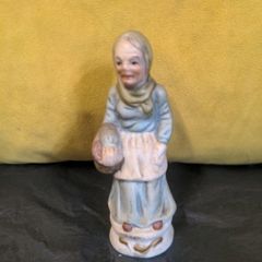 Ceramic old lady figurine