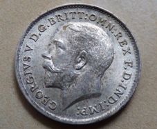 KGV 925 Silver Threepence 1911