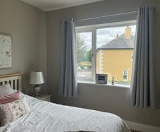 Lilac grey curtains
