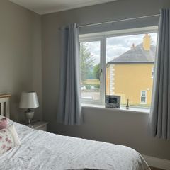 Lilac grey curtains