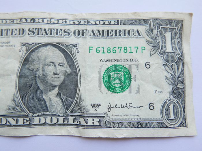 1 Us Dollar Banknotes The United States Of America One Dollar 1 Usd