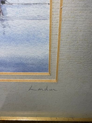 David Eddington framed Estuary Print, signed on mount