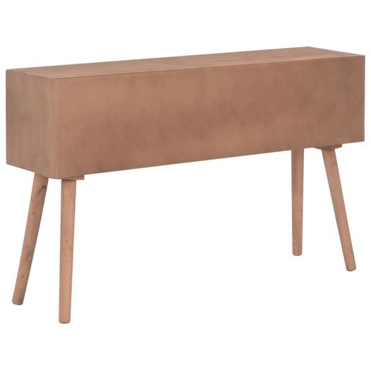 Console Table with 8 Drawers 120x30x76 cm Solid Pinewood